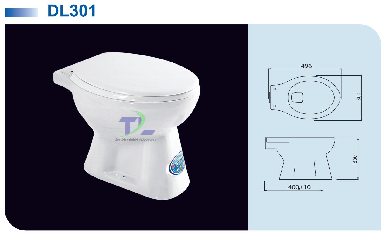 Bồn cầu sứ Dolacera DL301